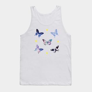 Butterfly Galaxy Circle with Sticker Pack Tank Top